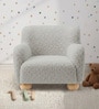 Plush Boucle Kids Lounge Chair In Vanilla Colour Plush Boucle Kids Lounge Chair In Vanilla Colour