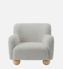 Plush Boucle Kids Lounge Chair In Vanilla Colour Plush Boucle Kids Lounge Chair In Vanilla Colour