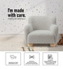 Plush Boucle Kids Lounge Chair In Vanilla Colour Plush Boucle Kids Lounge Chair In Vanilla Colour