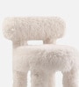 Plush Faux Fur Kids Accent Chair In Ivory Colour Plush Faux Fur Kids Accent Chair In Ivory Colour