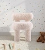 Plush Faux Fur Kids Accent Chair In Ivory Colour Plush Faux Fur Kids Accent Chair In Ivory Colour