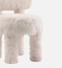 Plush Faux Fur Kids Accent Chair In Ivory Colour Plush Faux Fur Kids Accent Chair In Ivory Colour