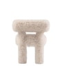 Plush Faux Fur Kids Accent Chair In Ivory Colour Plush Faux Fur Kids Accent Chair In Ivory Colour