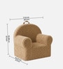 Plush Faux Fur Kids Lounge Chair In Brown Colour Plush Faux Fur Kids Lounge Chair In Brown Colour