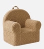 Plush Faux Fur Kids Lounge Chair In Brown Colour Plush Faux Fur Kids Lounge Chair In Brown Colour