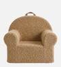 Plush Faux Fur Kids Lounge Chair In Brown Colour Plush Faux Fur Kids Lounge Chair In Brown Colour