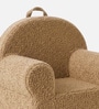 Plush Faux Fur Kids Lounge Chair In Brown Colour Plush Faux Fur Kids Lounge Chair In Brown Colour