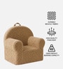 Plush Faux Fur Kids Lounge Chair In Brown Colour Plush Faux Fur Kids Lounge Chair In Brown Colour