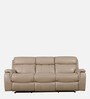 Plush Leather 3 Seater Motorized Recliner with USB Port