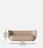 Plush Prestige Suede 3 Seater Sofa In Sand Colour