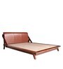 Plush Sheesham Wood Queen Size Bed in Rich honey Finish