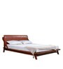 Plush Sheesham Wood Queen Size Bed in Rich honey Finish