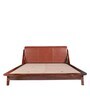 Plush Sheesham Wood Queen Size Bed in Rich honey Finish