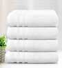 White 625 GSM 100% Cotton Bath Towel (Set of 4)