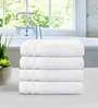 White 625 GSM 100% Cotton Hand Towel (Set of 4)
