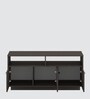 Pluto Tv Console in Brown Flowery Wenge Finish With Storage