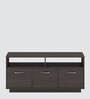 Pluto Tv Console in Brown Flowery Wenge Finish With Storage