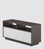 Pluto Tv Console in Brown Flowery Wenge Finish With Storage