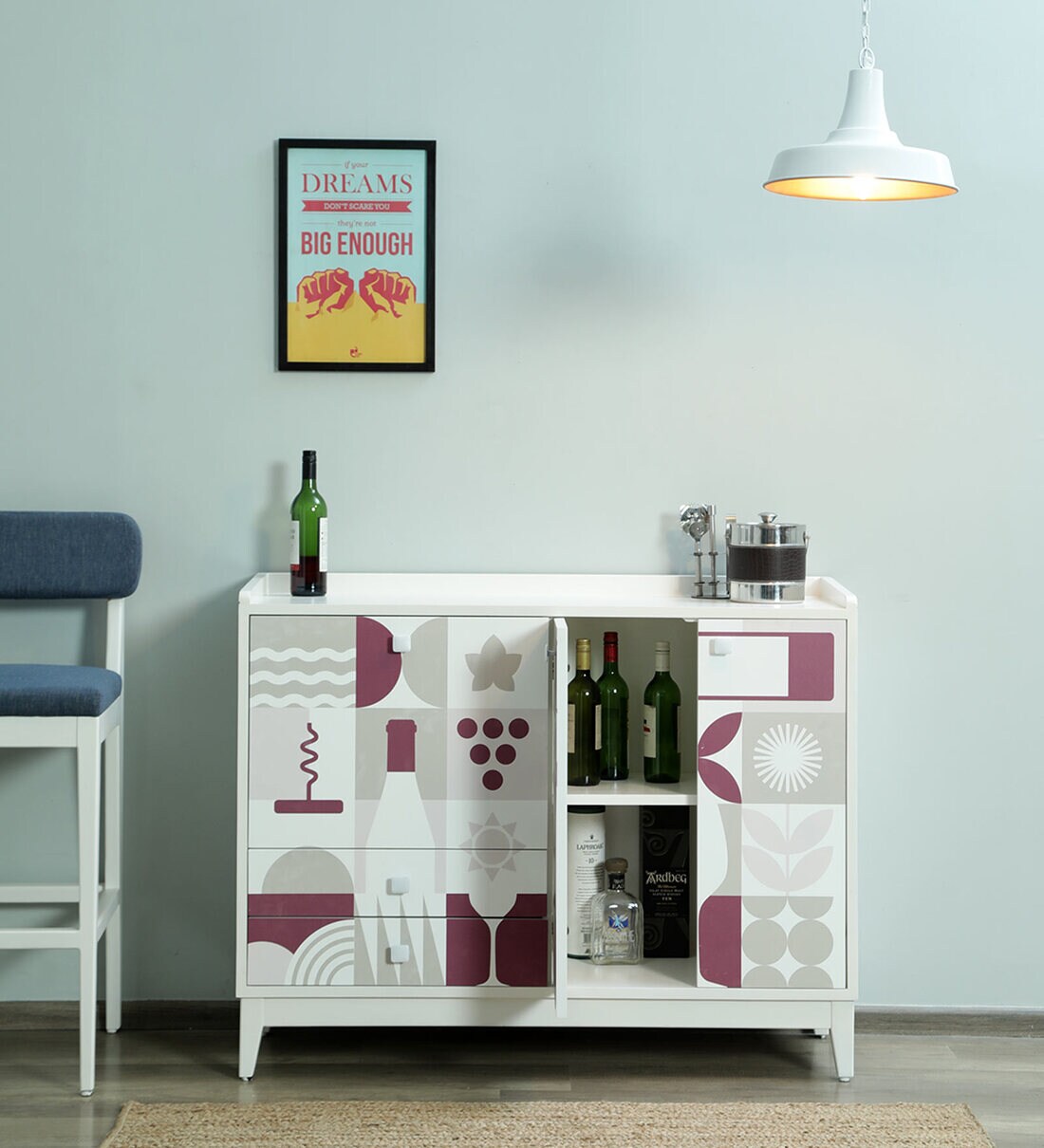 Buy Poise Bar in Ivory & Purple at 31 OFF by Ekbote Timber