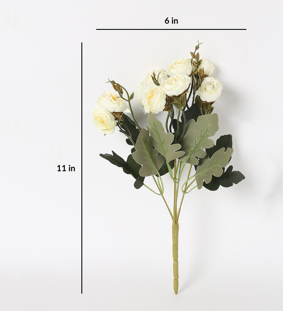 Buy White Fabric Stunning Rose Artificial Flowers Online Artificial