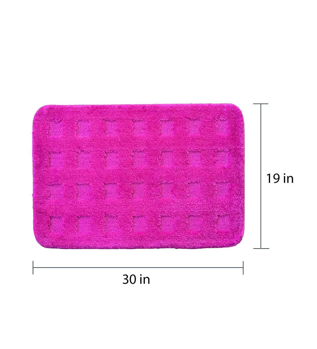 Buy Brown Polyester AntiSkid Bath Mats 32 x 20 inches by Lushomes