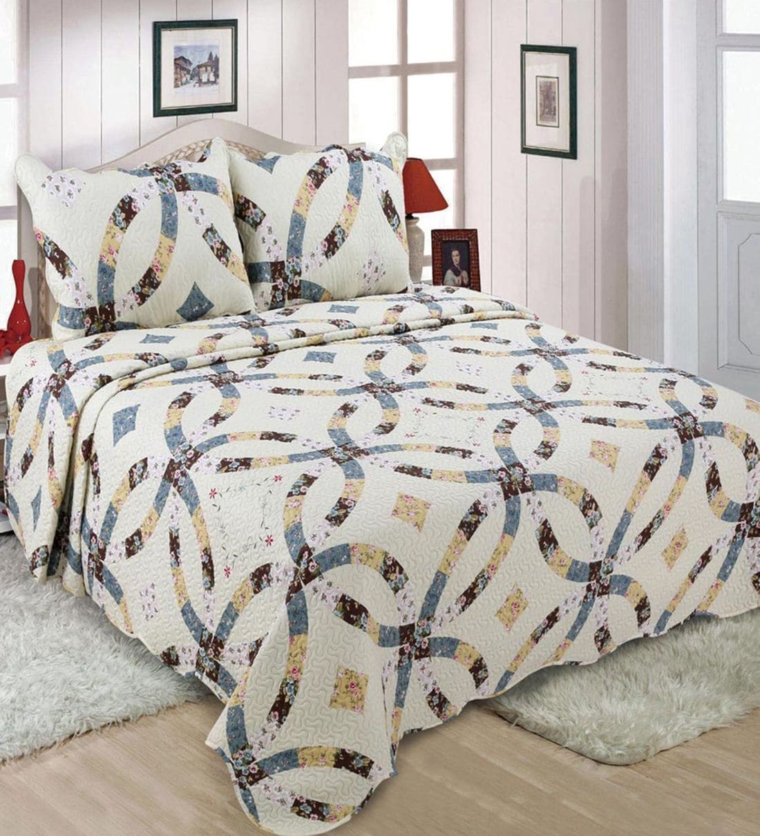 Buy Polyester 200 GSM AC Room Double Bed Quilt by Quilting Tree at 38