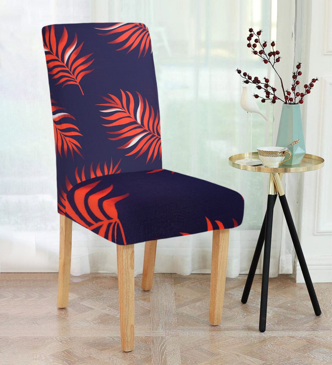 Buy Multicolor Traditional Polyester 15x19 Inch Stretchable Chair Cover at  47% OFF by Cortina