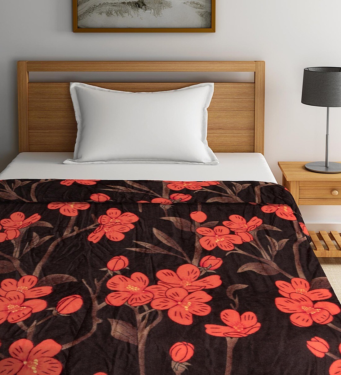 Buy Pink Polyester 210 GSM Single Bed Ac Room Blanket By Neudis Online