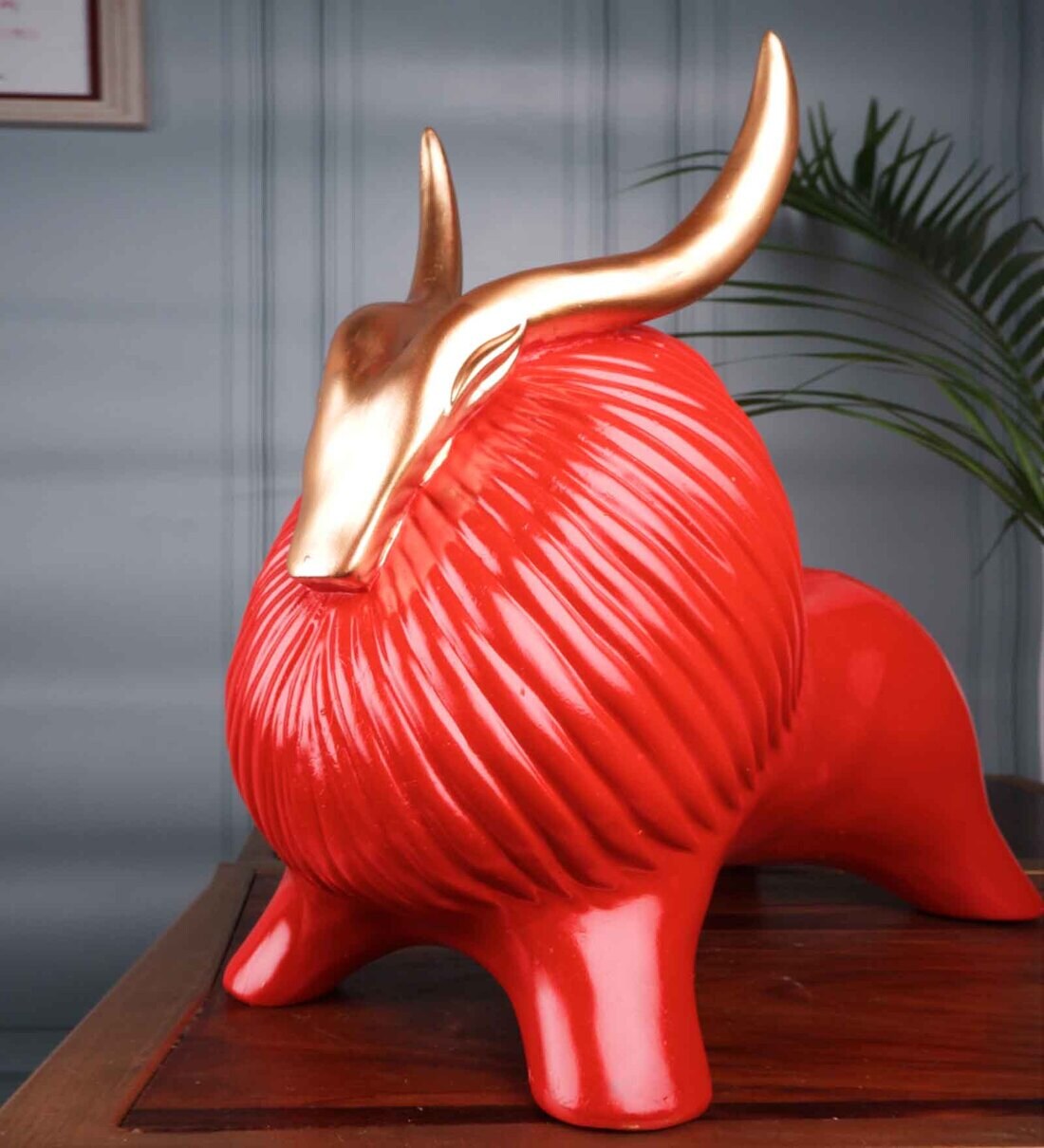 Buy Polyresin Premium Yak Figurine By White Ink Decor Online Animal