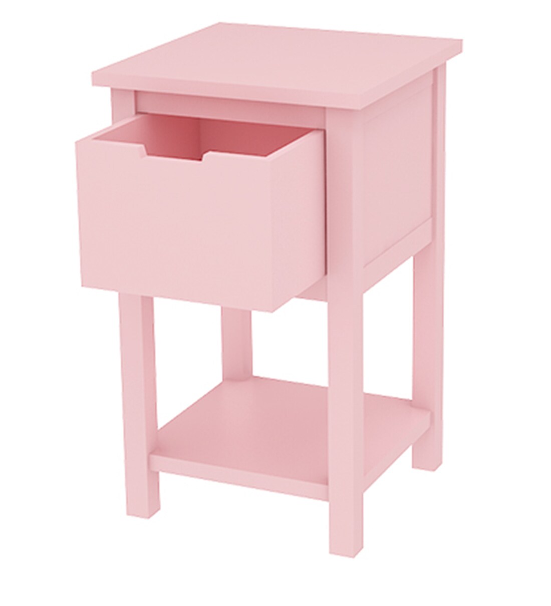Buy Vintage Bedside Table in Pink Colour by Ikooji Online Kids