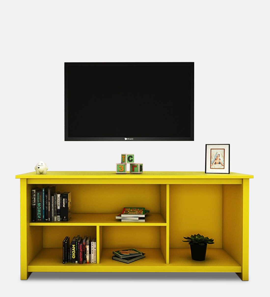 Buy Popside Sideboard & TV Console in Yellow Colour by Malina Online