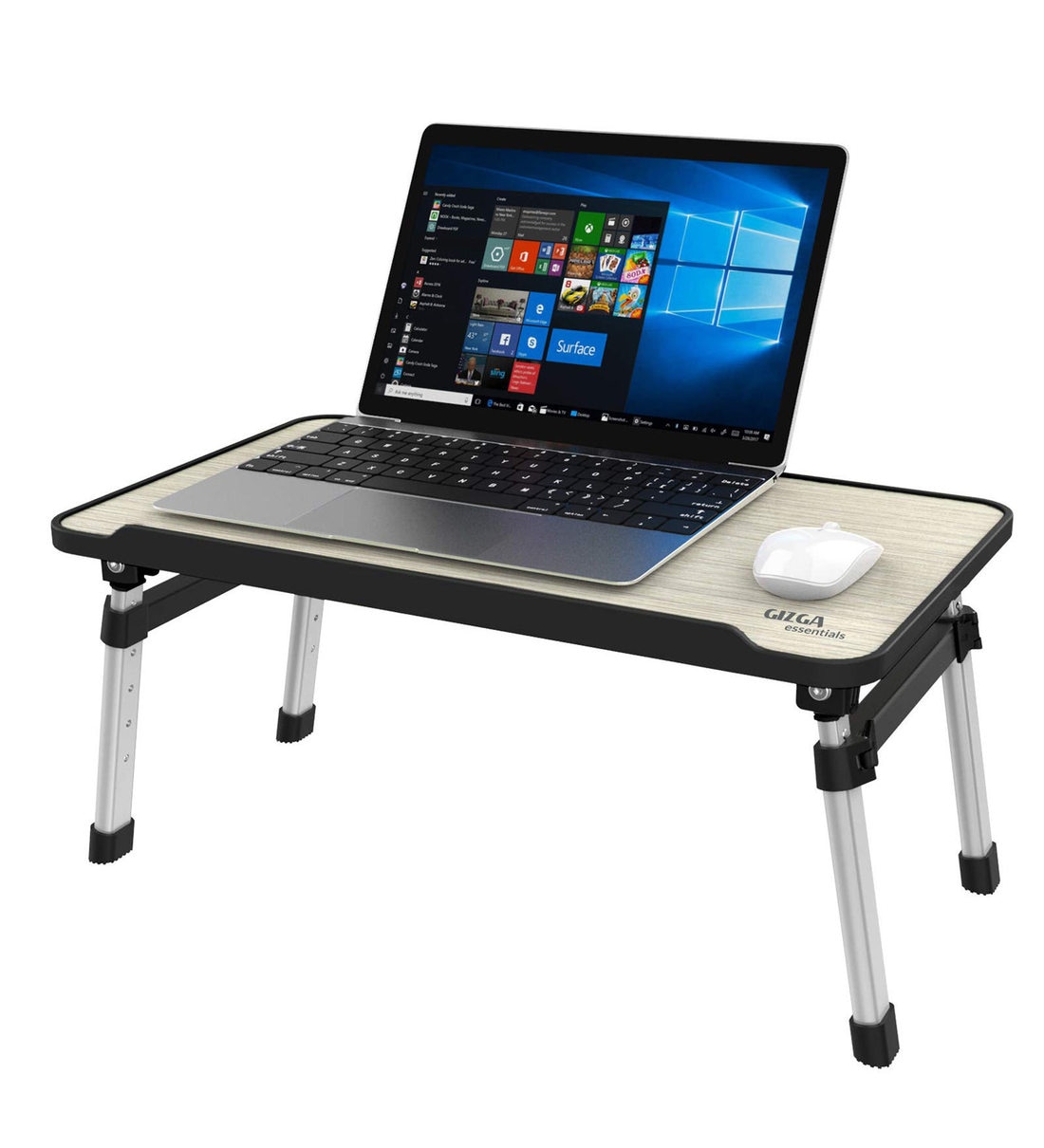 Buy Portable Laptop Table in Black Colour by Gizga Essentials Online