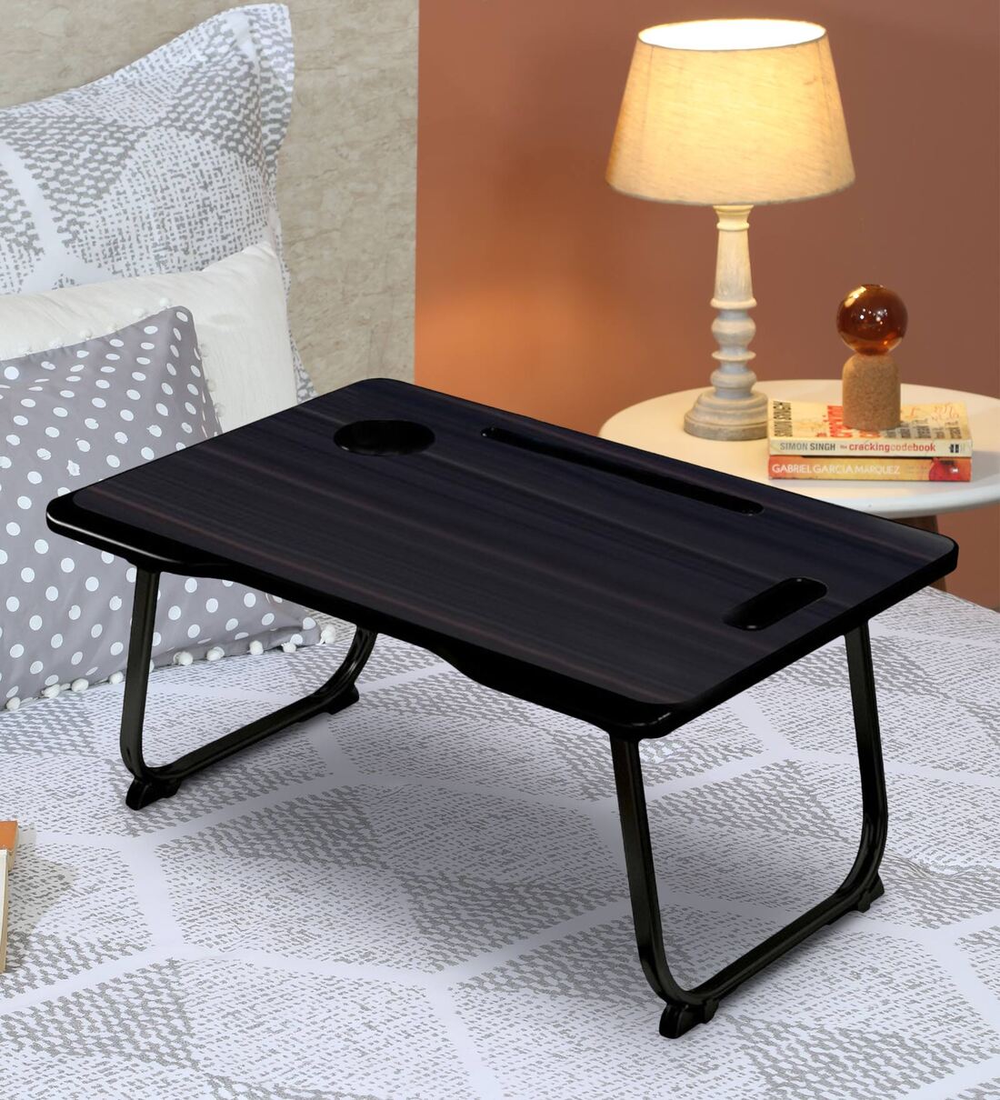 Buy Portable Laptop Table in Black Colour by StarAndDaisy Online