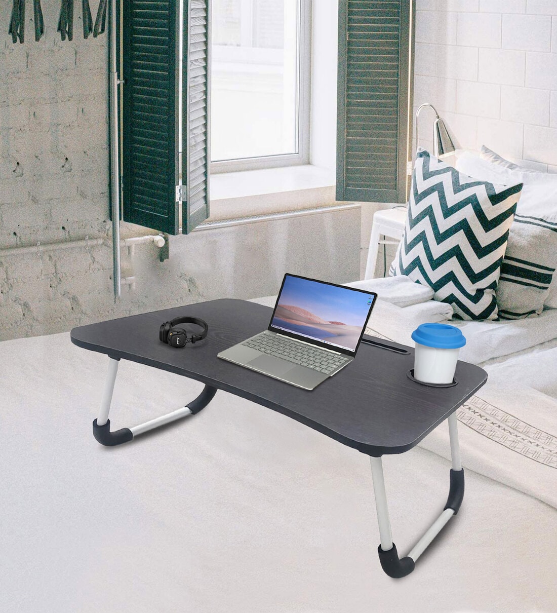 Buy Verona Portable Table in Country Black Finish at 65% OFF by Sattva ...