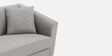Polon Fabric 2 Seater Sofa In Light Grey Colour