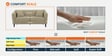 Polon Fabric 2 Seater Sofa In Honey Beige Colour