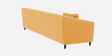 Polon Fabric 3 Seater Sofa In Corn Yellow Color