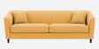 Polon Fabric 3 Seater Sofa In Corn Yellow Color