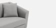 Polon Fabric 3 Seater Sofa In Light Grey Colour