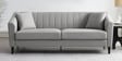 Polon Fabric 3 Seater Sofa In Light Grey Colour