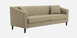 Polon Fabric 3 Seater Sofa In Honey Beige Colour
