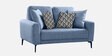 Portland Fabric 2 Seater Sofa in Blue Colour