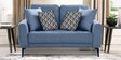 Portland Fabric 2 Seater Sofa in Blue Colour