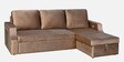 Portland Fabric Pull Out Sofa Cum Bed In Light Brown Colour With Storage