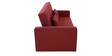 Porto Fabric Convertible Sofa Cum Bed In Maroon Colour With Storage