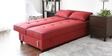 Porto Fabric Convertible Sofa Cum Bed In Maroon Colour With Storage