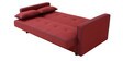 Porto Fabric Convertible Sofa Cum Bed In Maroon Colour With Storage