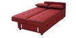 Porto Fabric Convertible Sofa Cum Bed In Maroon Colour With Storage