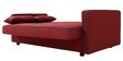 Porto Fabric Convertible Sofa Cum Bed In Maroon Colour With Storage
