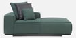 Portofino Chenille Fabric LHS Sectional Sofa in Pine Green Colour